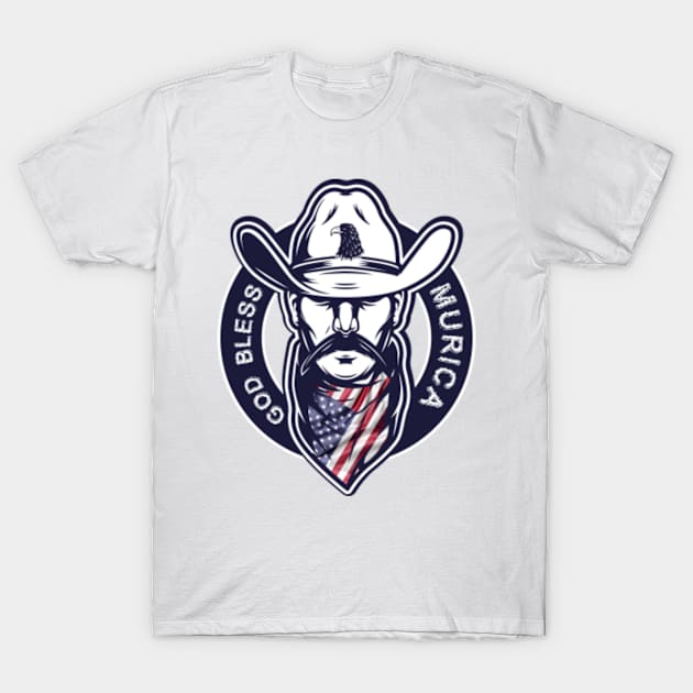 Independence Day USA - Murica T-Shirt by BeepTreasure